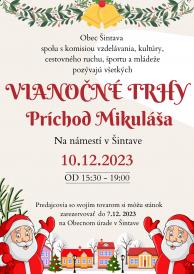 Vianočné trhy a príchod Mikuláša
